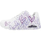 Skechers Wedgesneaker "UNO-SPREAD THE LOVE", Freizeitschuh, Halbschuh, Schnürschuh mit coolem Graffiti-Print