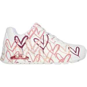 Skechers Dames Sneaker Uno Spread The Love WIT 37