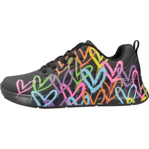 Skechers Uno Graffiti Heart Sneakers zwart - Dames - Maat 37