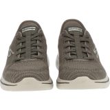 Skechers - Go Walk Arch Fit 2.0 - Slip-Ins Sneakers - Bruin - Textiel/Synthetisch