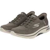 Skechers - Go Walk Arch Fit 2.0 - Slip-Ins Sneakers - Bruin - Textiel/Synthetisch