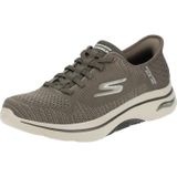 Skechers - Go Walk Arch Fit 2.0 - Slip-Ins Sneakers - Bruin - Textiel/Synthetisch