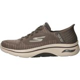 Skechers - Go Walk Arch Fit 2.0 - Slip-Ins Sneakers - Bruin - Textiel/Synthetisch