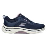 Skechers - Archfit - Sneakers - Blauw - Materiaal: Textiel