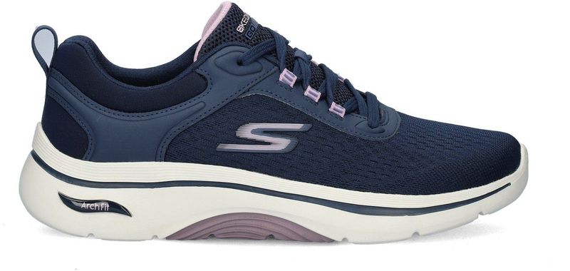 Skechers - Archfit - Sneakers - Blauw - Materiaal: Textiel