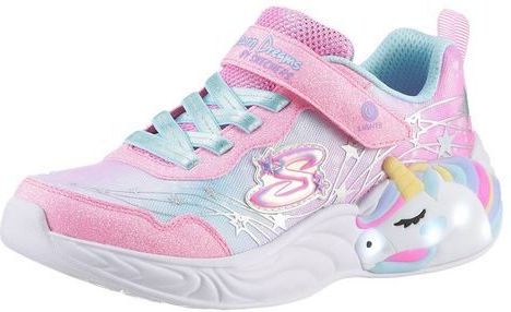 Skechers Girls, sneakers, Pink Sparkle Mesh/Turquoise Trim, 36 EU, Roze Sparkle Mesh Turquoise Trim, 36 EU