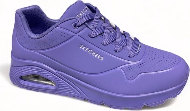 Skechers - Uno Stand On Air - Dames Sneaker - Paars - Durabuck Mesh