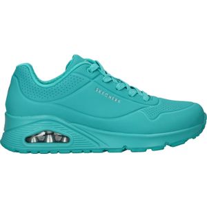 Skechers, Turquoise Air-Cooled Memory Foam Sneaker Blauw, Dames, Maat:37 EU