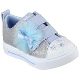 Skechers Twinkle Sparks - Glitter Gems Meisjes Sneakers - Grijs;Lichtblauw - Maat 25