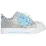 Skechers Twinkle Sparks - Glitter Gems Meisjes Sneakers - Grijs;Lichtblauw - Maat 22