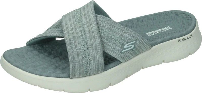 Skechers go walk flex sandaal in de kleur grijs