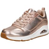 METALLIXS - Wedge Sneakers - Roségoudkleur - Vetersluiting - Sleehak