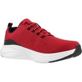 Skechers Vapor Foam Sneakers voor heren, Rode Mesh Synthetische Zwarte Trim, 39.5 EU