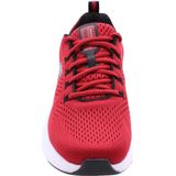 Skechers Vapor Foam Sneakers voor heren, Rode Mesh Synthetische Zwarte Trim, 39.5 EU