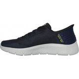 SKECHERS - GO WALK Flex - Sneakers - Marineblauw - Polyester, Hands Free Slip-ins, Air-Cooled Memory Foam