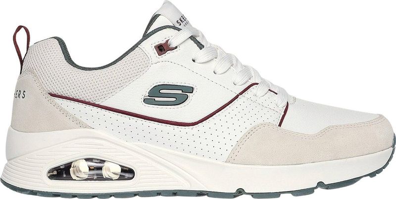 Skechers - Uno Retro One - Sneakers - Zwart - Suède, Duraleer, Nylon, Air Cooled-Memoryfoam