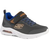 Skechers Sneakers voor jongens, houtskool/synthetisch/blauw en oranje, 43 EU, Houtskool Textiel Synthetisch Blauw Oranje, 43 EU