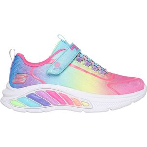 Skechers Rainbow Cruisers Meisjes Sneakers - Turquoise/Multicolour - Maat 31