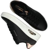 Skechers Uno Court - Courted Air Dames Sneakers - Zwart - Maat 40