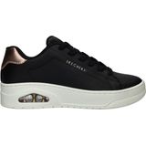 Skechers - UNO Court - Sportschoenen - Zwart leer/Rose Gold Duraleather