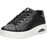 Skechers - UNO Court - Sportschoenen - Zwart leer/Rose Gold Duraleather