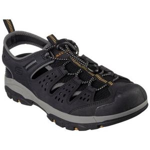 Skechers Heren TRESMEN Menard sandalen, zwart synthetisch/mesh, 6.5 UK, Zwart synthetisch gaas, 40 EU