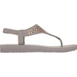 Skechers Skechers Cali Rockstar-meditatie voor dames, Mitobuck taupe strass rand