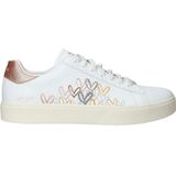 Sneakers - EDEN - Leer - Motiefprint - Ronde Neus - Platte Hak