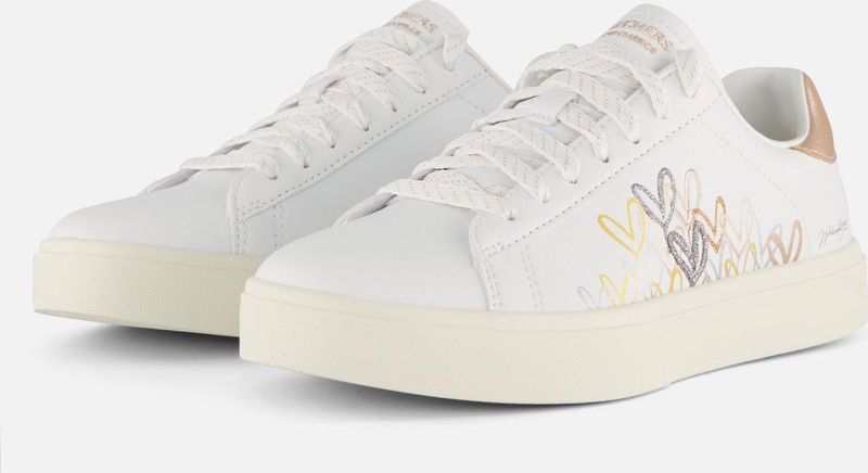 Sneakers - EDEN - Leer - Motiefprint - Ronde Neus - Platte Hak