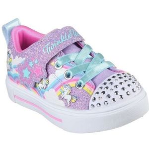 Skechers Twinkle Sparks - Jumpin' Clou Meisjes Sneakers - Paars;Multicolour - Maat 25