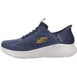 Skechers Skech-lite Pro heren Sneaker, Houtskool Mesh Blauwe Trim, 39.5 EU