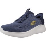 Skechers Skech-lite Pro heren Sneaker, Houtskool Mesh Blauwe Trim, 39.5 EU