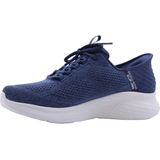 Skechers Skech-lite Pro heren Sneaker, Houtskool Mesh Blauwe Trim, 39.5 EU