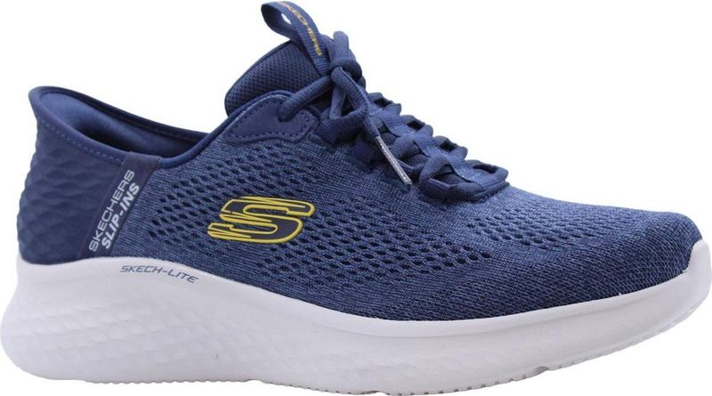 Skechers Skech-lite Pro heren Sneaker, Houtskool Mesh Blauwe Trim, 39.5 EU