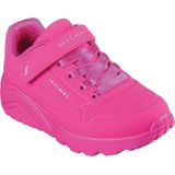 Skechers - UNO LITE - Slip-on Sneakers - Neonroze - Met Klittenbandsluiting