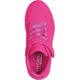 Skechers - UNO LITE - Slip-on Sneakers - Neonroze - Met Klittenbandsluiting