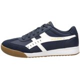 Skechers - Zinger Manzanilla - Sneakers - Blauw - Suede en Synthetisch Bovenwerk, Memory Foam Binnenzool