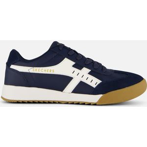 Skechers Heren Zinger MANZANILLA TOTALE Trainers, Navy Duraleather/Suede/Witte Trim, 9 UK, Navy Duraleather Suede witte rand, 9