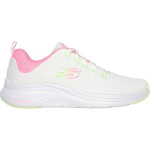Skechers Vapor Foam Dames Instappers - Wit/Roze - Maat 36