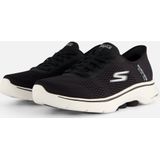 Skechers Go Walk 7 - Free Hand 2 Heren Instappers - Zwart/Wit - Maat 42