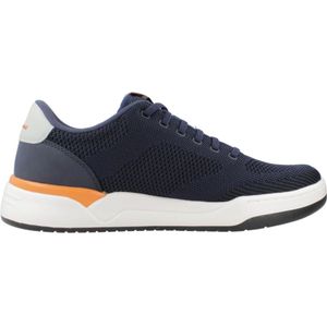 Skechers Corliss Dorset Sneakers Heren - Navy - Lichtgrijs - Oranje