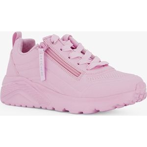 Plateausneaker - Lichtroze - Vetersluiting - Sleehak