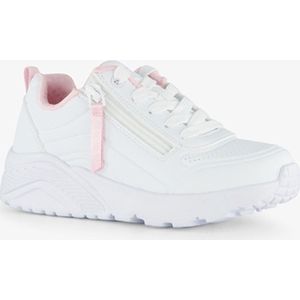 Skechers meisjes sneakers wit met ritsje Extra comfort Memory Foam