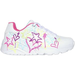 Skechers Uno Lite - My Drip Meisjes Sneakers - Wit/Multicolour - Maat 33