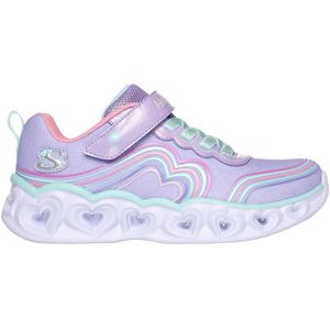 Skechers Sneakers voor meisjes, meerkleurige rand van glinsterend lavendel-mesh, 35 EU, Lavender Sparkle Mesh Multi Trim