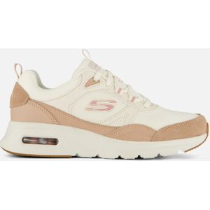 Skechers Skechers Air Court Cool Avenue Damessneakers, Natuurlijk grijs leer, natuurlijk net, roze tri, 40 EU