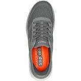 Skechers - Go Walk 7 - Instappers - Grijs/Oranje - Maat 41