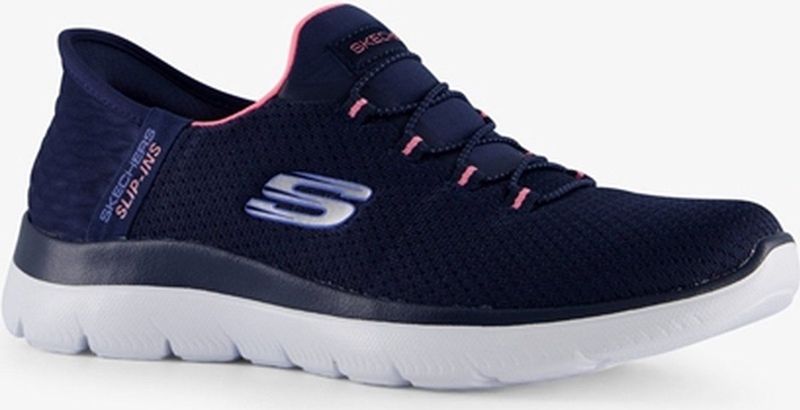 Instapper - Navy/Pink - Textiel - Slip-In Functie