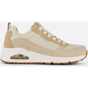 Skechers Uno Two Much Fun Dames Sneakers Taupe/Zand