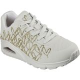 Vrijetijdsschoen - Zwart/Goudkleur - Vetersluiting - Sleehak